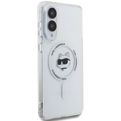 MagSafe cover til Samsung Galaxy S25 Edge S937, Karl Lagerfeld, IML Choupette's Head, Hvid