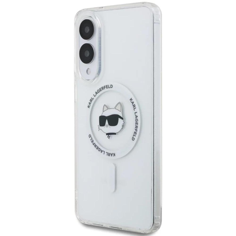 MagSafe cover til Samsung Galaxy S25 Edge S937, Karl Lagerfeld, IML Choupette's Head, Hvid