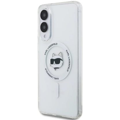 MagSafe cover til Samsung Galaxy S25 Edge S937, Karl Lagerfeld, IML Choupette's Head, Hvid