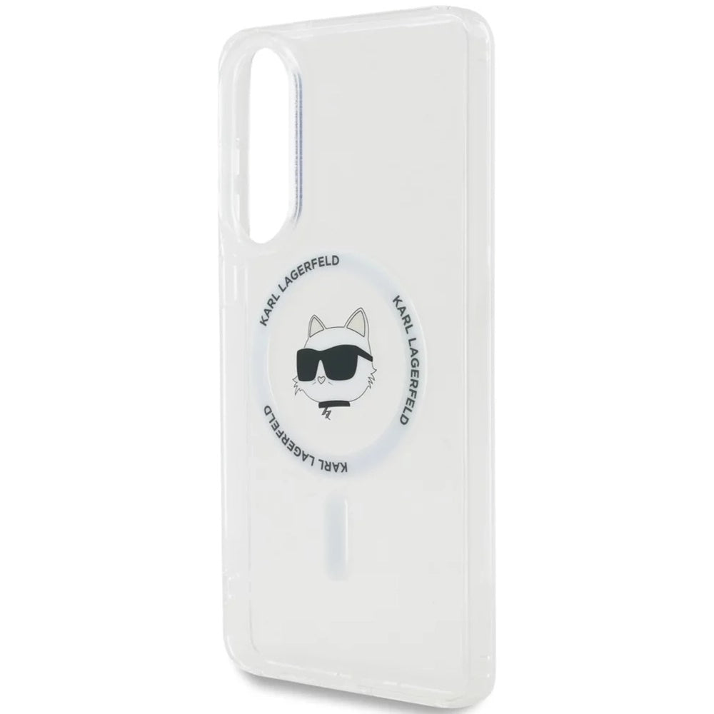 MagSafe cover til Samsung Galaxy S25 Edge S937, Karl Lagerfeld, IML Choupette's Head, Hvid