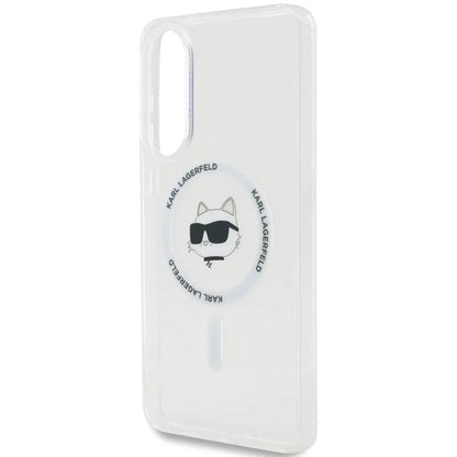MagSafe cover til Samsung Galaxy S25 Edge S937, Karl Lagerfeld, IML Choupette's Head, Hvid