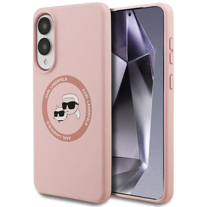 MagSafe cover til Samsung Galaxy S25 Edge S937, Karl Lagerfeld, Silicone Double Heads, Pink