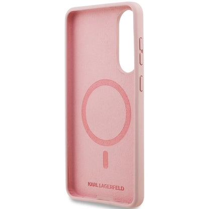 MagSafe cover til Samsung Galaxy S25 Edge S937, Karl Lagerfeld, Silicone Double Heads, Pink