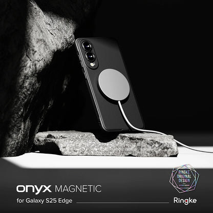 MagSafe-etui til Samsung Galaxy S25 Edge S937, Ringke, Onyx, Sort