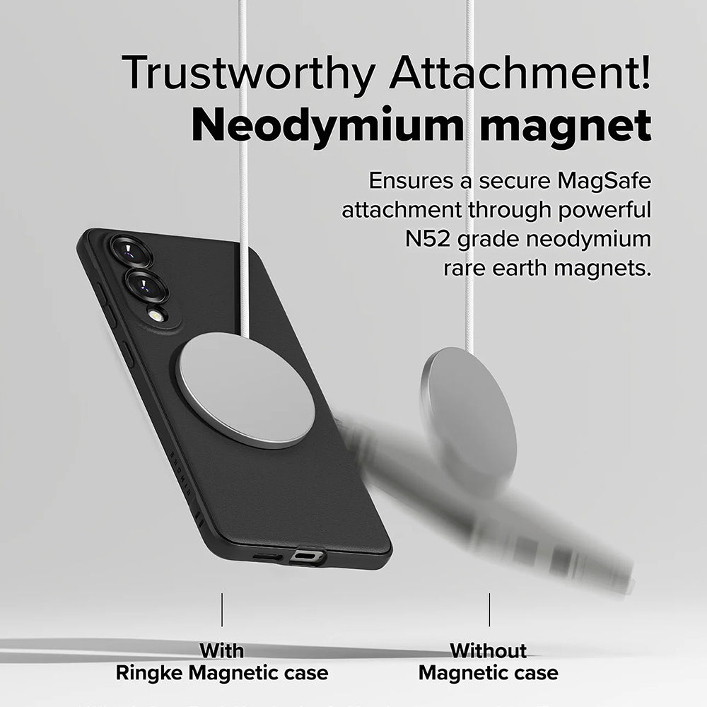 MagSafe-etui til Samsung Galaxy S25 Edge S937, Ringke, Onyx, Sort