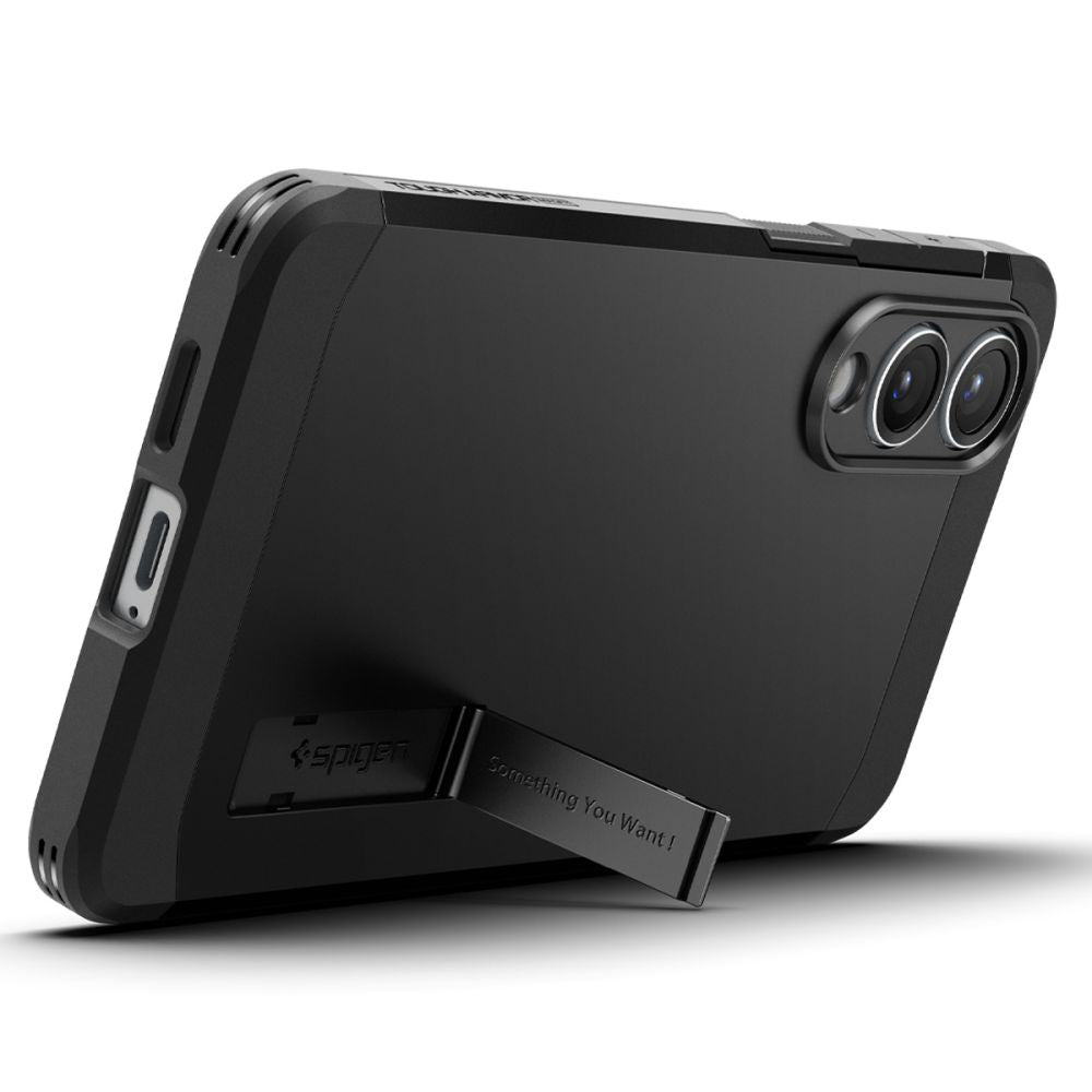 MagSafe cover til Samsung Galaxy S25 Edge S937, Spigen, Tough Armor, Sort ACS09422
