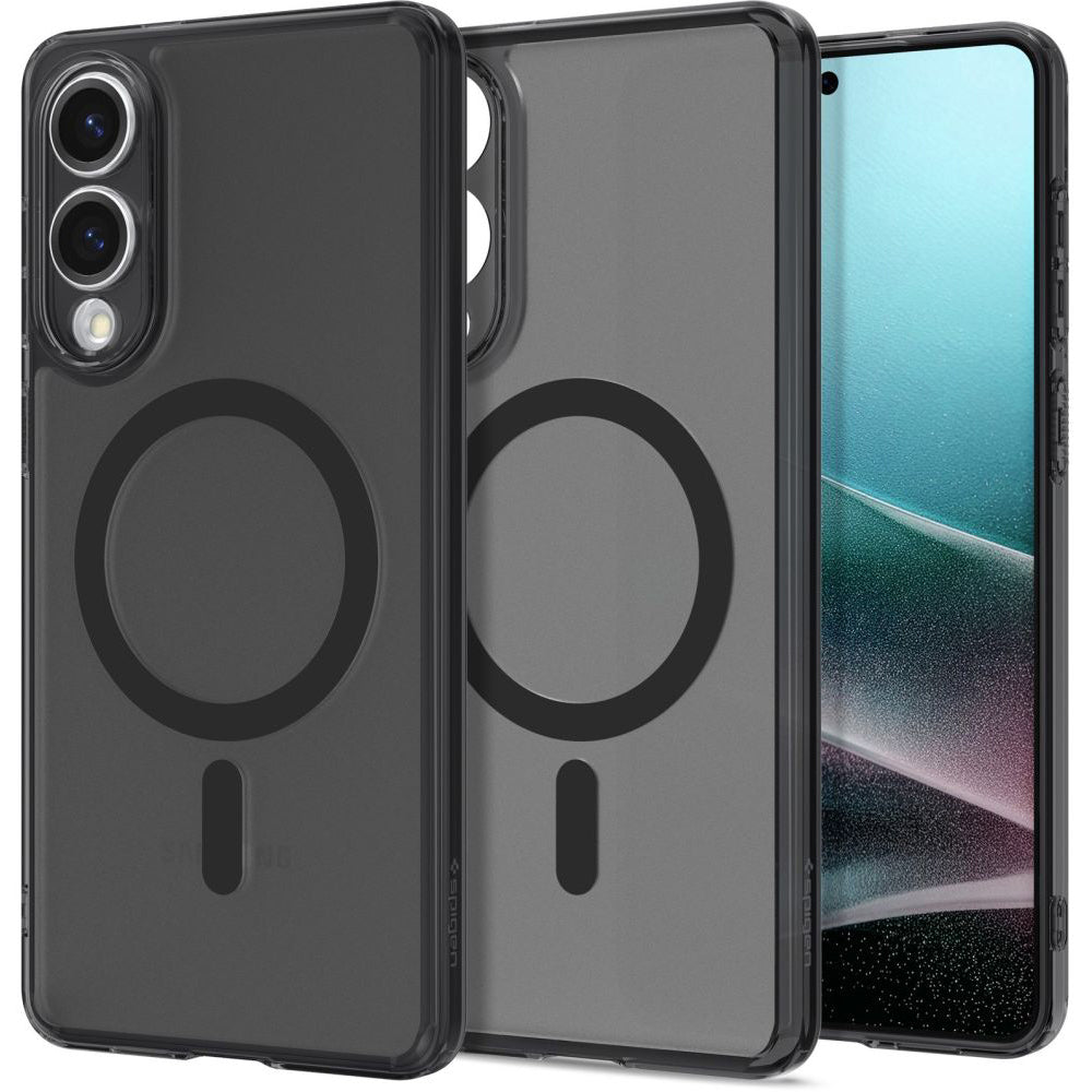 MagSafe cover til Samsung Galaxy S25 Edge S937, Spigen, Ultra Hybrid, Sort Satineret ACS09419