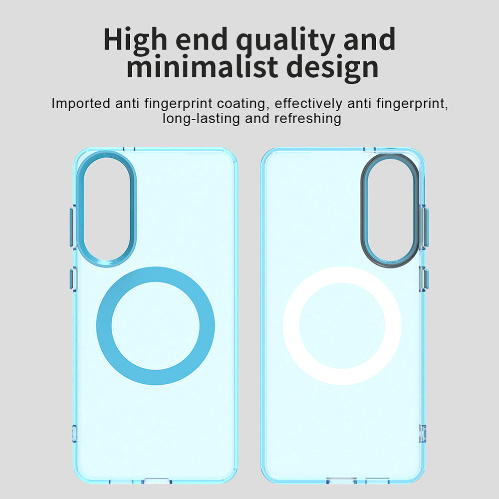 MagSafe-etui til Samsung Galaxy S25 Edge S937, Techsuit, CandyCase, Blå
