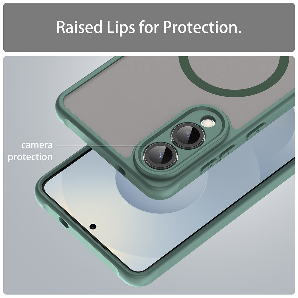 MagSafe-etui til Samsung Galaxy S25 Edge S937, Techsuit, HaloFrost II, Grøn