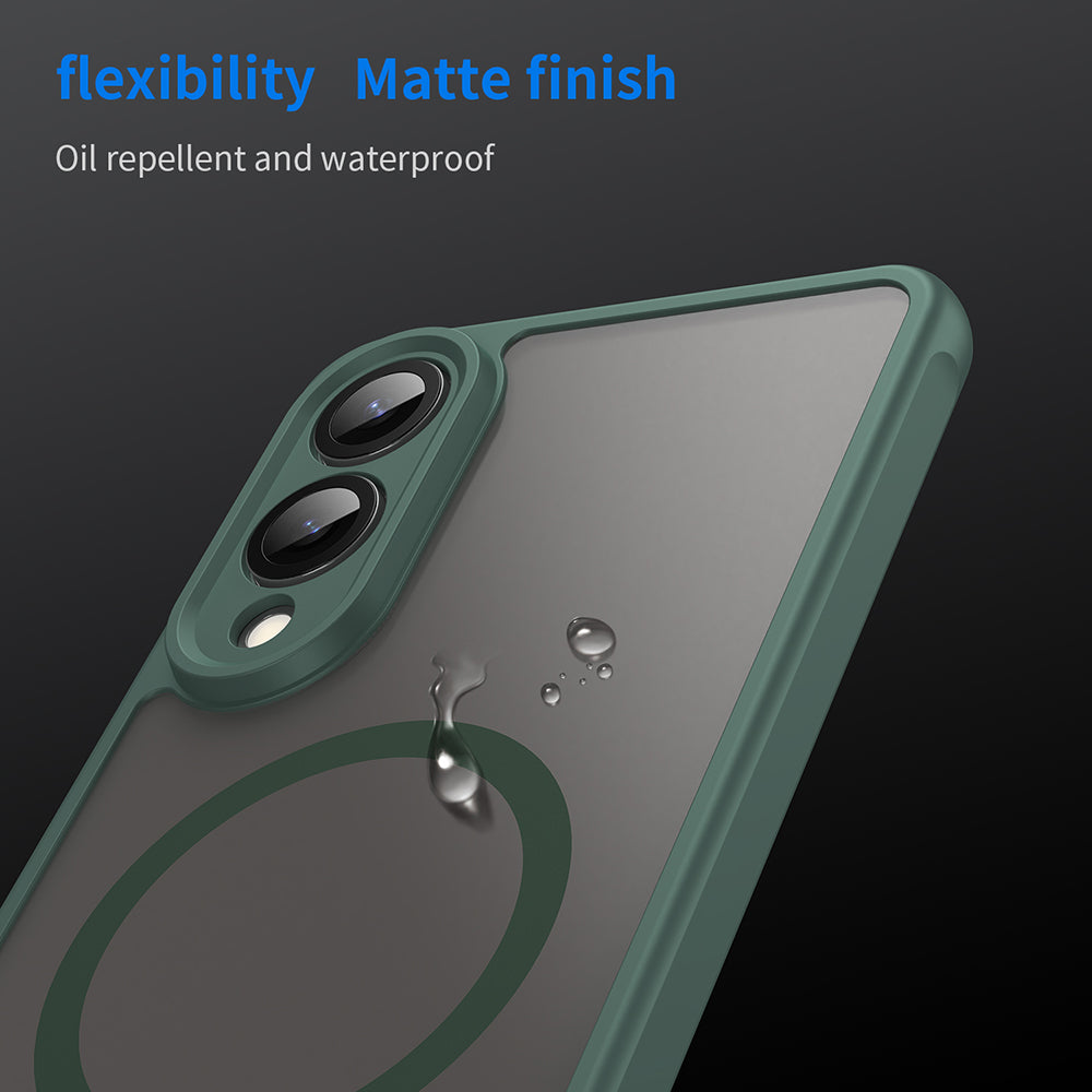 MagSafe-etui til Samsung Galaxy S25 Edge S937, Techsuit, HaloFrost II, Grøn