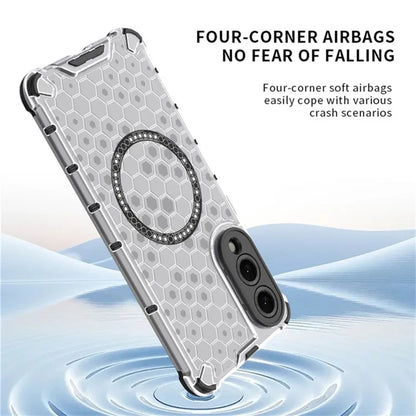MagSafe-etui til Samsung Galaxy S25 Edge S937, Techsuit, HoneyComb Shield, Sort