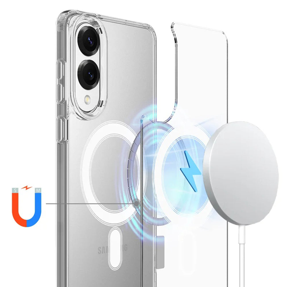 MagSafe-etui til Samsung Galaxy S25 Edge S937, Techsuit, Pro, Transparent