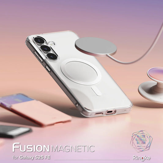 MagSafe-etui til Samsung Galaxy S25 FE, Ringke, Fusion, Transparent