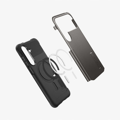 MagSafe cover til Samsung Galaxy S25 FE, Spigen, Slim Armor, Grå ACS10230