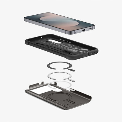 MagSafe cover til Samsung Galaxy S25 FE, Spigen, Slim Armor, Grå ACS10230
