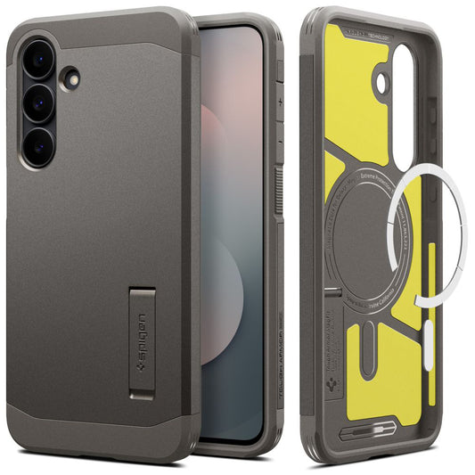 MagSafe cover til Samsung Galaxy S25 FE, Spigen, Tough Armor, Grå ACS10030