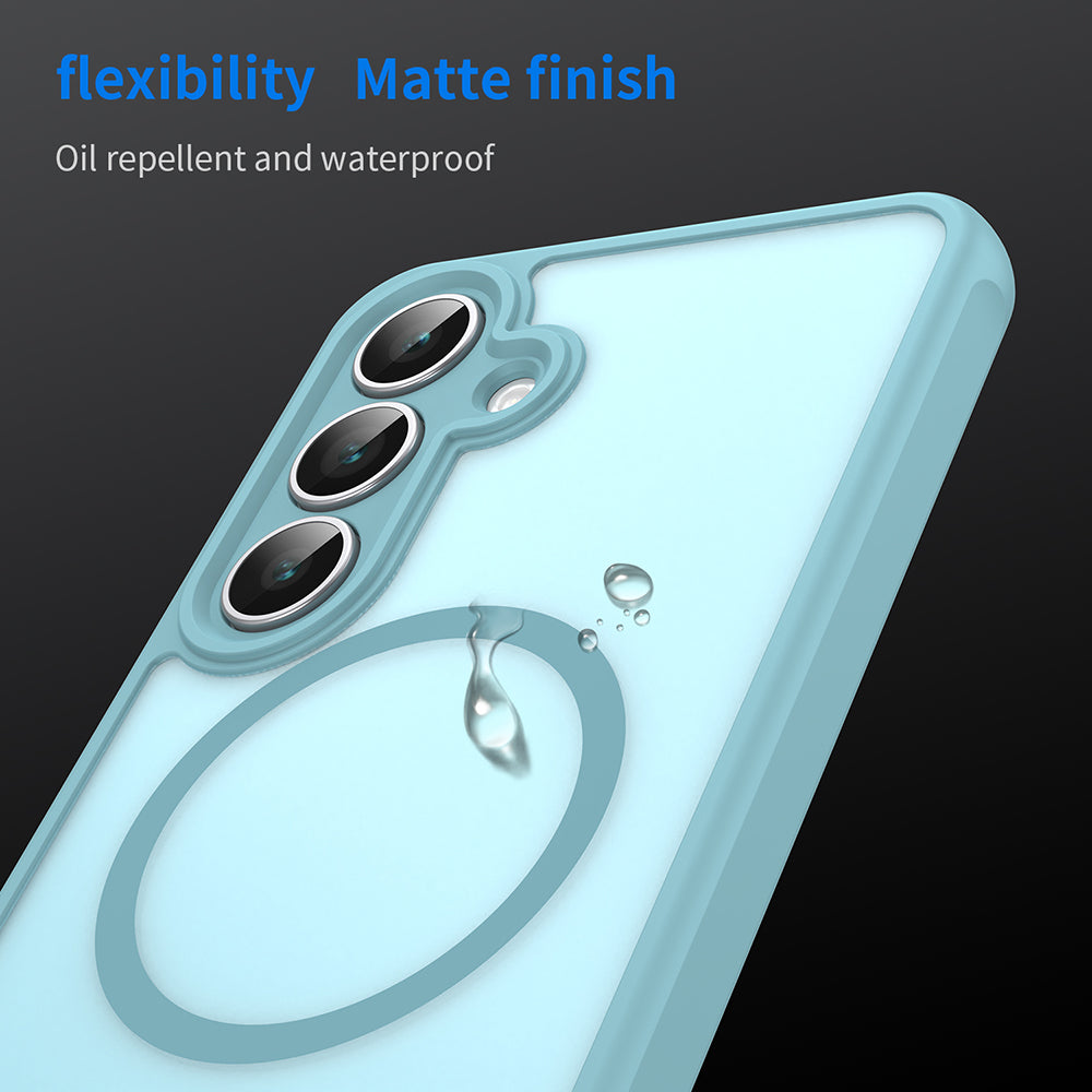 MagSafe-etui til Samsung Galaxy S25 FE, Techsuit, HaloFrost II, Lysegrøn