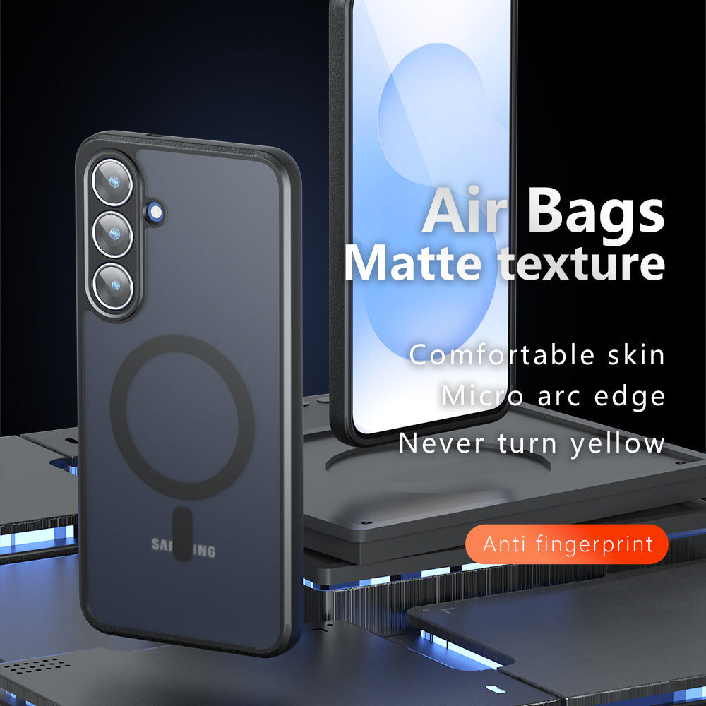 MagSafe cover til Samsung Galaxy S25 FE, Techsuit, PureFrost, Satin Sort