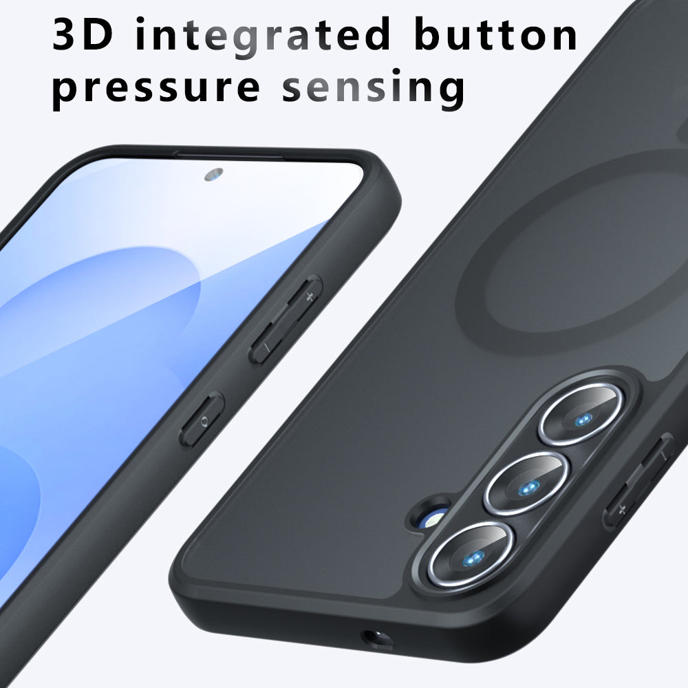 MagSafe cover til Samsung Galaxy S25 FE, Techsuit, PureFrost, Satin Sort