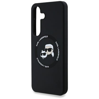 MagSafe cover til Samsung Galaxy S25+ S936, Karl Lagerfeld, Silicone Double Heads, Sort