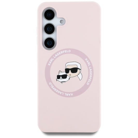 MagSafe cover til Samsung Galaxy S25+ S936, Karl Lagerfeld, Silicone Double Heads, Pink