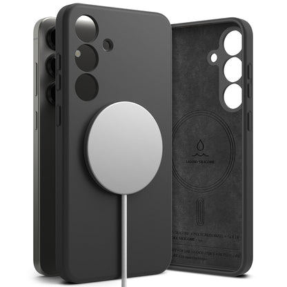 MagSafe cover til Samsung Galaxy S25+ S936, Ringke, Silikone, Sort