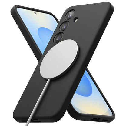 MagSafe cover til Samsung Galaxy S25+ S936, Ringke, Silikone, Sort