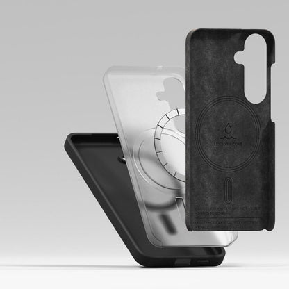 MagSafe cover til Samsung Galaxy S25+ S936, Ringke, Silikone, Sort