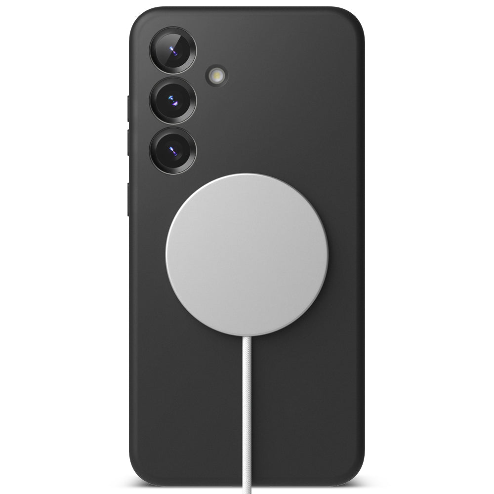 MagSafe cover til Samsung Galaxy S25+ S936, Ringke, Silikone, Sort