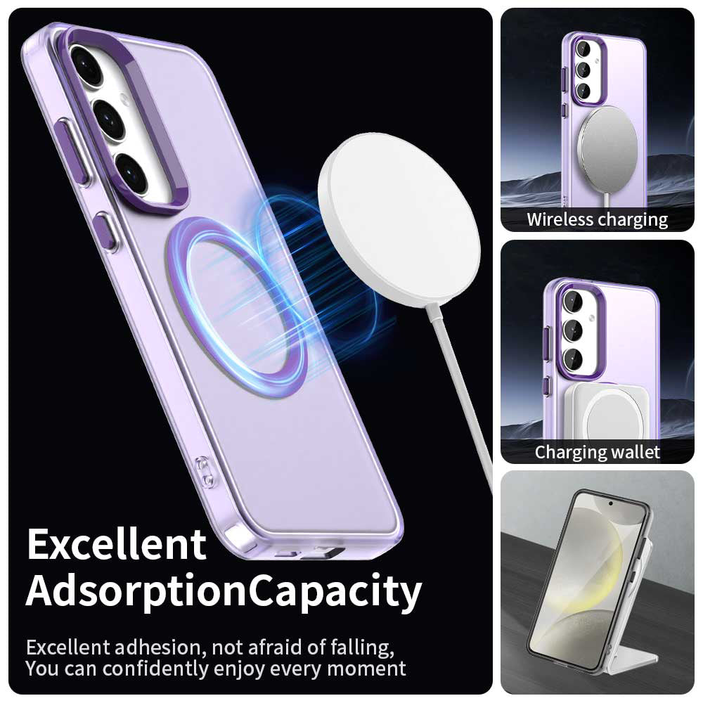MagSafe-etui til Samsung Galaxy S25+ S936 / S24+ S926, Techsuit, CandyCase, Lilla