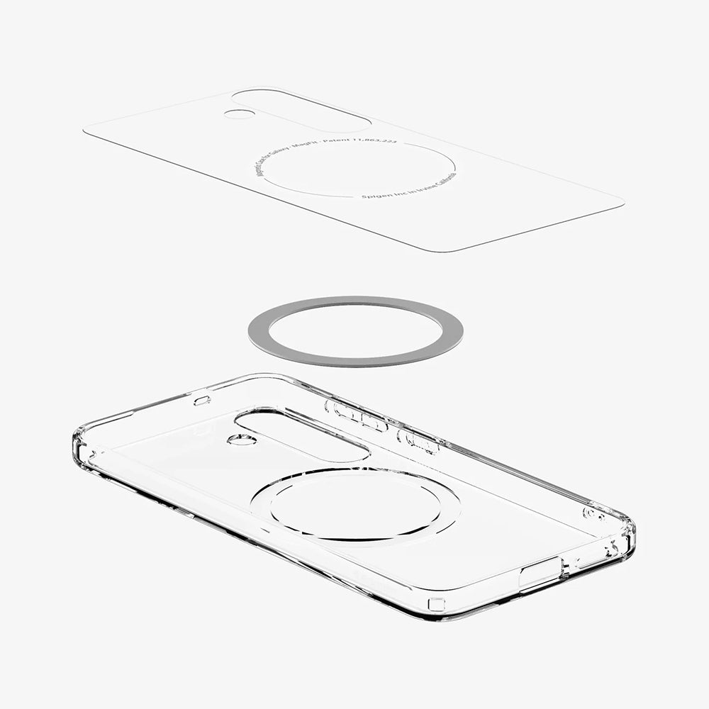 MagSafe cover til Samsung Galaxy S25+ S936, Spigen, Ultra Hybrid, Hvid ACS08981