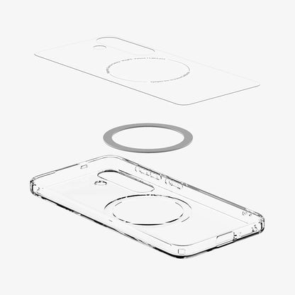 MagSafe cover til Samsung Galaxy S25+ S936, Spigen, Ultra Hybrid, Hvid ACS08981
