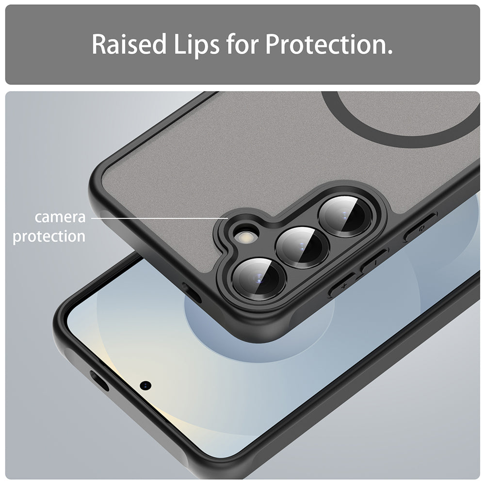MagSafe-etui til Samsung Galaxy S25+ S936, Techsuit, HaloFrost II, Sort