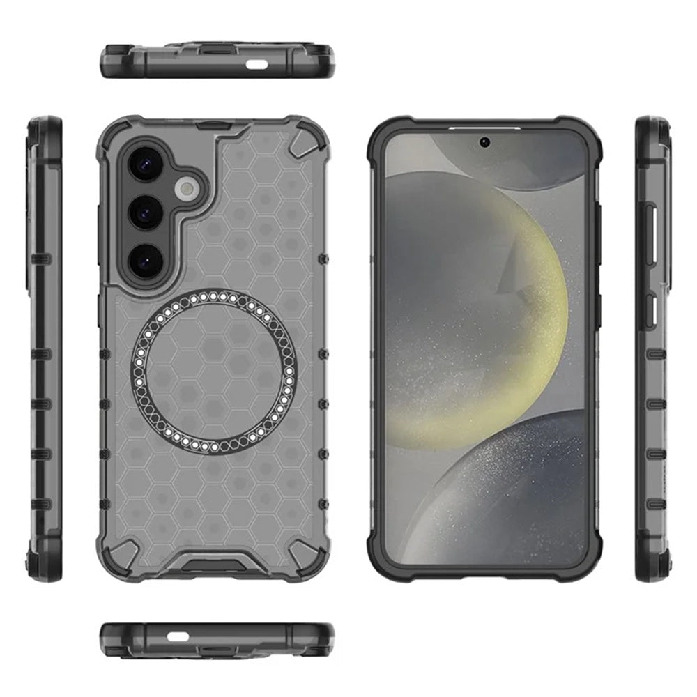 MagSafe-etui til Samsung Galaxy S25+ S936, Techsuit, HoneyComb Shield, Sort