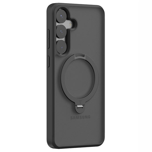 MagSafe cover til Samsung Galaxy S25+ S936, Torras, Ostand Spin, Sort