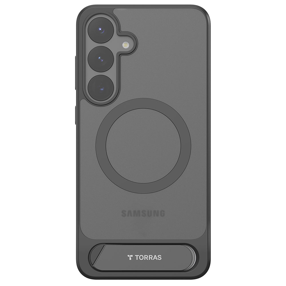 MagSafe-etui til Samsung Galaxy S25+ S936, Torras, Pstand, Sort