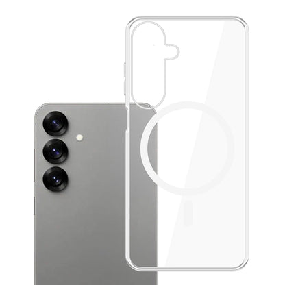 MagSafe-etui til Samsung Galaxy S25 S931, 3MK, Clear MagCase, Transparent