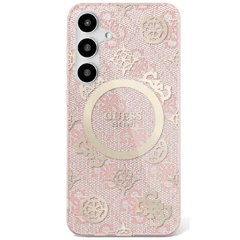 MagSafe cover til Samsung Galaxy S25 S931, Guess, IML Peony On 4G Background, Pink