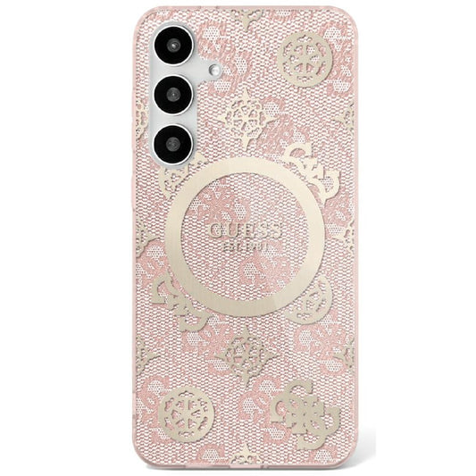 MagSafe cover til Samsung Galaxy S25 S931, Guess, IML Peony On 4G Background, Pink