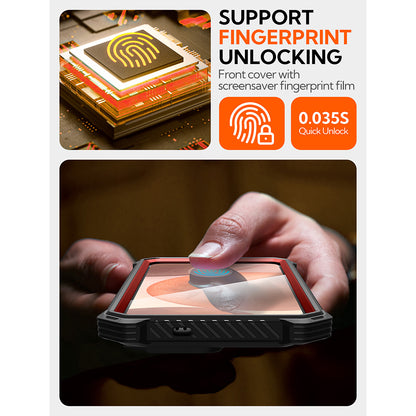 MagSafe Case for Samsung Galaxy S25 S931, i-Blason, ArmorBox, Red