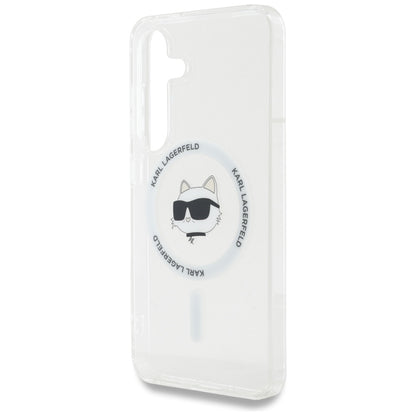 MagSafe cover til Samsung Galaxy S25 S931, Karl Lagerfeld, IML Choupette's Head, Hvid