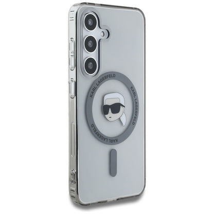 MagSafe cover til Samsung Galaxy S25 S931, Karl Lagerfeld, IML Karl's Head, Sort