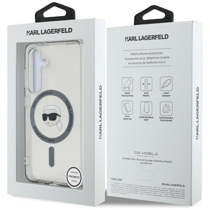 MagSafe cover til Samsung Galaxy S25 S931, Karl Lagerfeld, IML Karl's Head, Sort