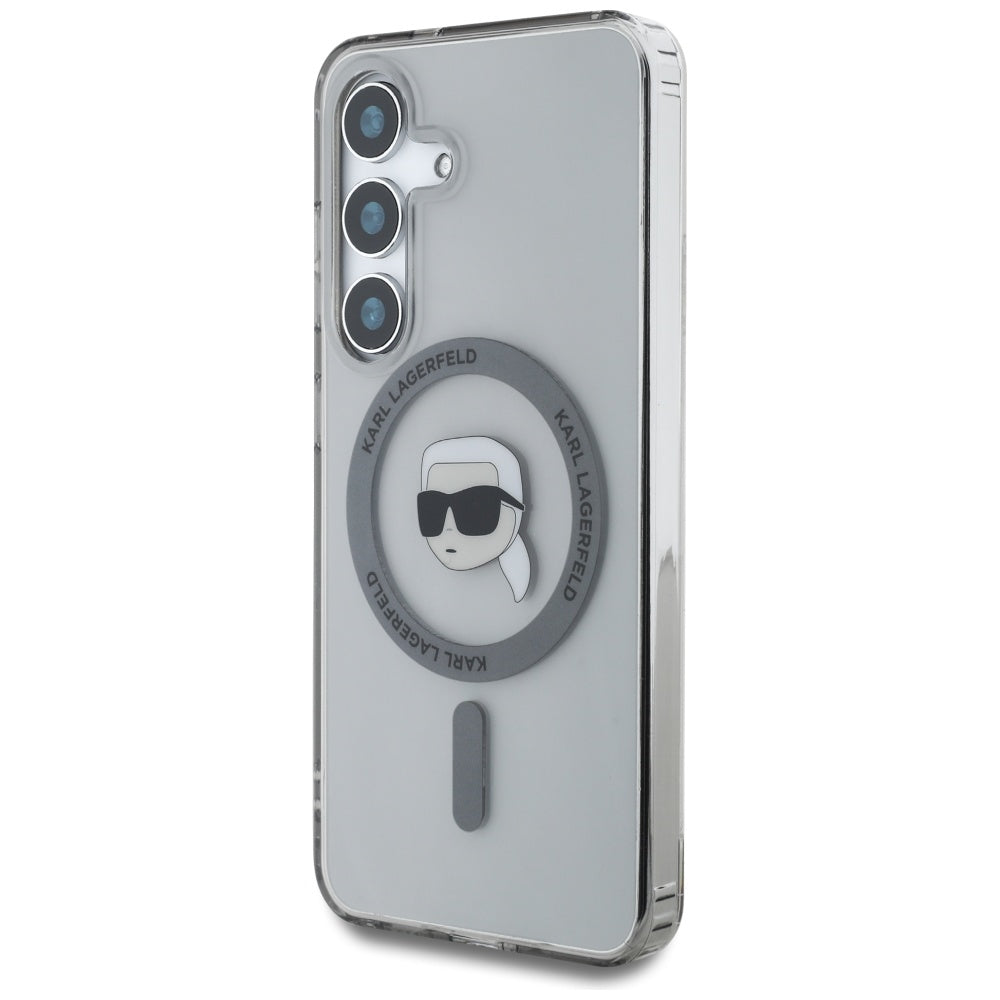 MagSafe cover til Samsung Galaxy S25 S931, Karl Lagerfeld, IML Karl's Head, Sort