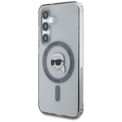 MagSafe cover til Samsung Galaxy S25 S931, Karl Lagerfeld, IML Karl's Head, Sort