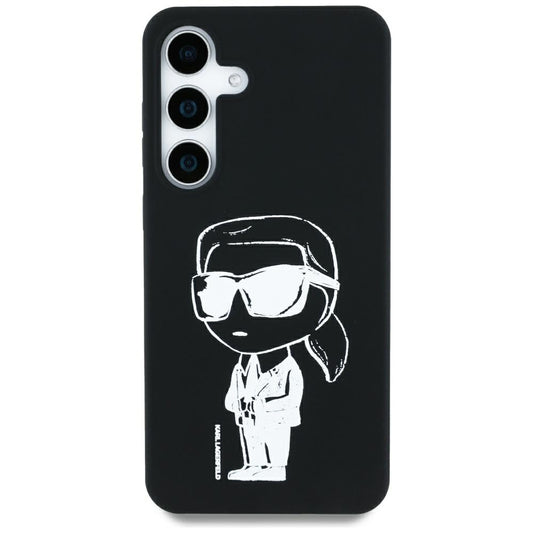 MagSafe cover til Samsung Galaxy S25 S931, Karl Lagerfeld, Silicone Graffiti, Sort