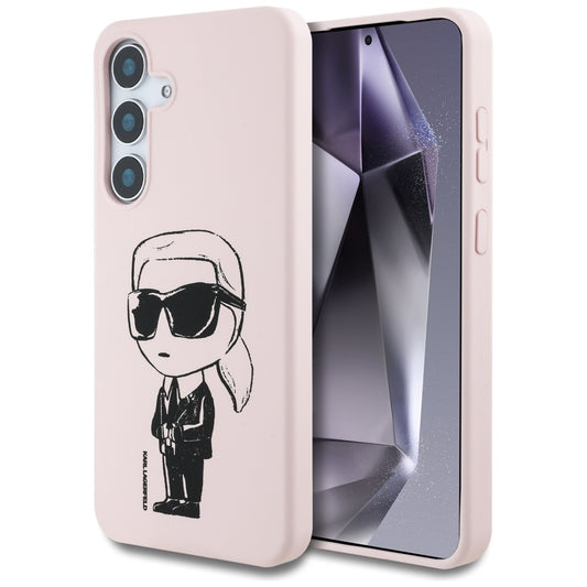 MagSafe cover til Samsung Galaxy S25 S931, Karl Lagerfeld, Silicone Graffiti, Pink