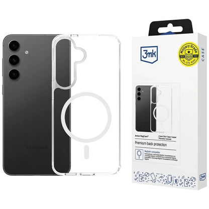 MagSafe-cover til Samsung Galaxy S25 S931 / S24 S921, 3MK, Armor MagCase, Transparent