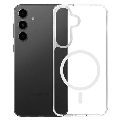 MagSafe-cover til Samsung Galaxy S25 S931 / S24 S921, 3MK, Armor MagCase, Transparent