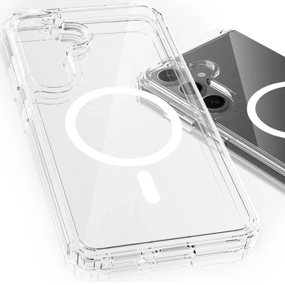 MagSafe-cover til Samsung Galaxy S25 S931 / S24 S921, 3MK, Armor MagCase, Transparent